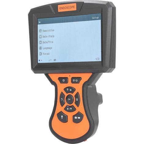 Caméra d'inspection industrielle, écran 5 pouces HD 1080P, endoscope numérique pour canalisations, IP67 étanche, lentille 8mm, câble 2 mètres / 6,6 pieds. (1/5)