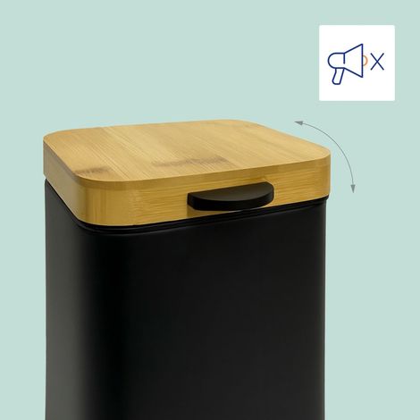 Cestino da bagno a parete da 3 litri coperchio a chiusura ammortizzata (1/5)