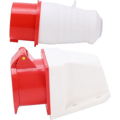 Connecteur industriel 16A 5 broches prises murales 3 phases IP44 étanche 220-380V/240-415V 3P+N+E (1/5)