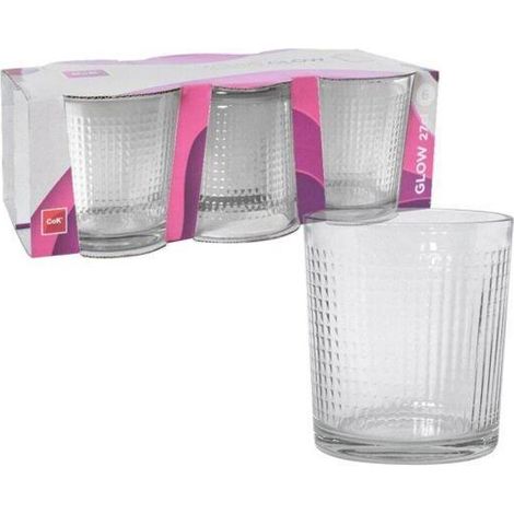 27 cls vaso agua glow cok - caja 6 unidades ,        , 27 cls vaso agua glow cok - caja 6 unidades ,