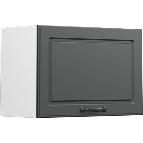 Pensile da cucina R-Line, Antracite casa di campagna, 60 cm Piatto, Vicco