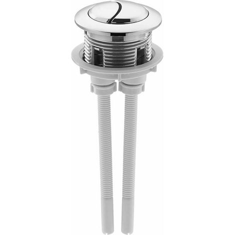 38Mm toilette bouton poussoir double bouton de chasse galvanoplastie réservoir d'eau toilette Valve accessoire de remplacement pour une utilisation répétée (1/5)