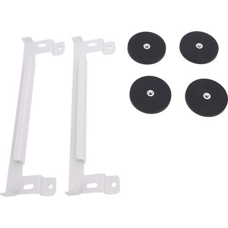 Support satellite voiture blanc aimanté kit montage satellite Mini camping-car bateau avion en métal 2 supports 4 accessoires 1 clé (1/5)