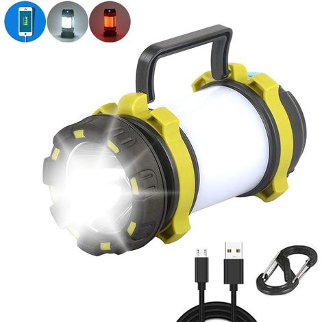 Lanterne De Camping, Lampes De Camping, Avec 3 Modes D'éclairage, 2 Niveaux De Luminosité, Distance D'éclairage De 180 À 240 Mètres, Étanche Ipx4 GROOFOO (1/5)