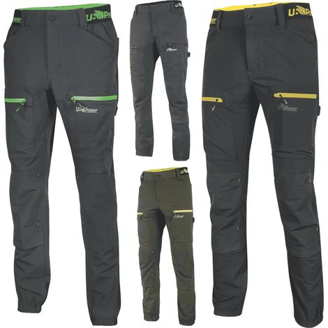Pantaloni da Lavoro Estivi UPower Harmony Grigio-Verde XL
