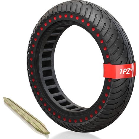 FM8-P1R 1 Pneu plein 8.5 pouces remplacement pour scooter Xiaomi Mijia M365 Gotrax GXL XR V2 pour 8 1/2 pouces Roue solide de trottinette électrique avec 1 démonte-pneu d'installation (1/5)