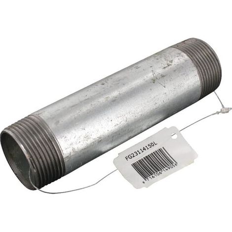 Nipplo prolunga M/M zincato 1 1/4" x 150 mm UNIVERSALE FG23114150L