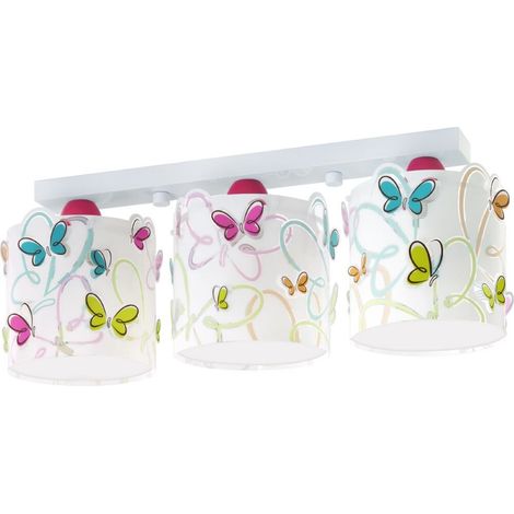 DALBER Plafonnier de 3 Ampoules Papillons (1/3)