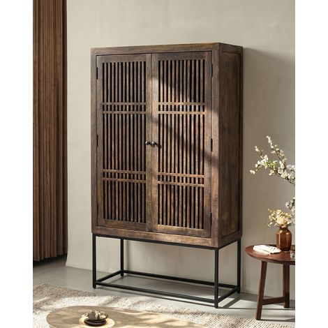 Kumo - Buffet haut en bois d'acacia massif (1/5)
