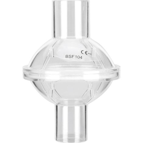 Filtre antibactérien et antiviral jetable basse résistance pour masque respiratoire et ventilateur (1/5)
