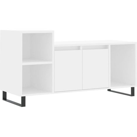 Mobile TV multimediale scaffale per televisione televisione buffet sala da pranzo soggiorno camera da letto 100 x 35 x 55 cm derivati del legno bianco 020025509