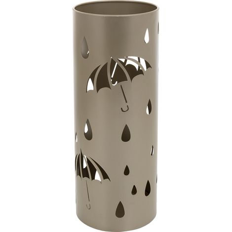Paragüero redondo de metal dorado d20x50
