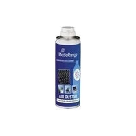 Mediarange air duster 400ml lugares difÍciles de alcanzar limpiador de aire comprimido para limpieza de equipos