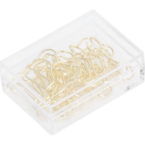 100 Épingles à Papier Dorées Antirouille, Procédé de Placage Or Inaltérable, pour Classeurs, Cute pour Organisation de Bureau (1/5)