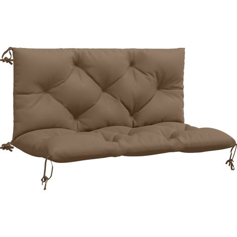 Coussin de palette 1 pièce VIANEN 100 % polyester Taupe vidaXL (1/5)