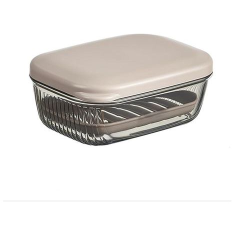 Portable Travel Soap Box with Lid, Leakproof and Sealed Plastic Soap Holder with Removable Drainer for Travel, Hiking, Camping, Bathroom