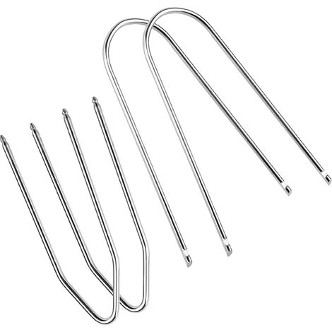 Adaptador de extracción de radio de coche (4 unidades), llave de extracción, herramienta de desbloqueo de radio de coche, llave de acero inoxidable para la mayoría de los coches. (1/5)