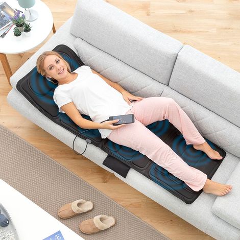 Tapis de massage électrique - InnovaGoods - Kalmat - 10 moteurs - Fonction chaleur - Télécommande incluse