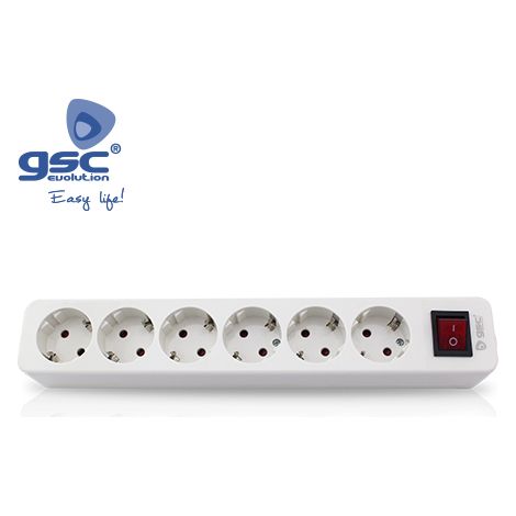 Mega 6-Stecker mit mehreren Basen + schnurloser Schalter GSC 000800230
