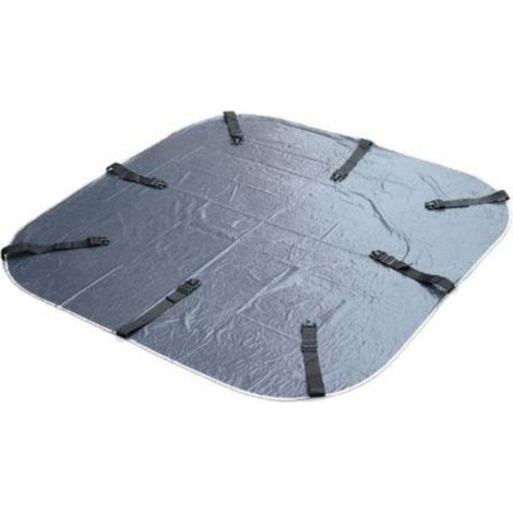 Netspa – Tapis de sol en tissu synthétique pour spa – Boucles sécurisées – Dimensions adaptées pour piscine et spa