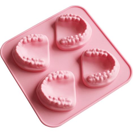 à glaçons en silicone en forme de dents pour prothèses (1/4)