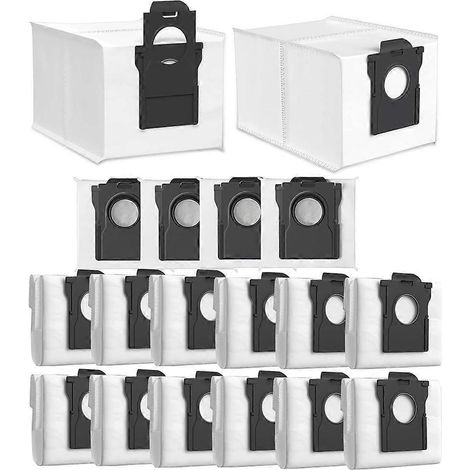 18 sacs à poussière de rechange pour aspirateurs Dreame X40 Ultra/X30 Ultra/L40 Ultra/L10s Pro Ultra/L10s Ultra Gen2