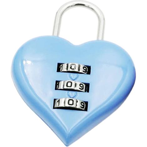 Cadenas en forme de cœur, code à 3 chiffres, combinaison de sécurité, en alliage de zinc, pour valise ou boîte à bagages, accessoires pour la maison (1/5)