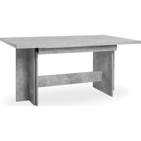 Ausziehbarer Wohnzimmertisch 160 x 90 cm Beton - Lipari