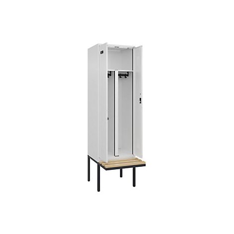 kaiserkraft  Armadietto sporco/pulito con panca Evolo PLUS  2
