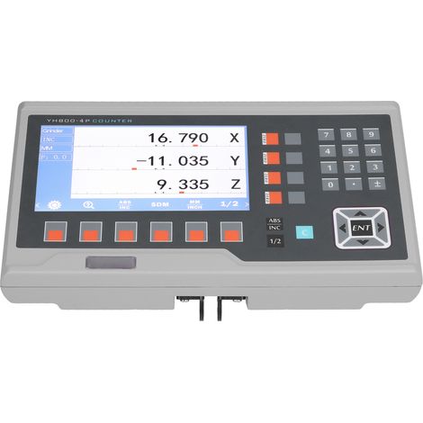 LCD-Digitalanzeige, linearer Skalenencoder, Magnetgitter für Dreh- und Fräsmaschinen, AC 80–260 V, EU-Stecker, 4 Achsen (1/5)