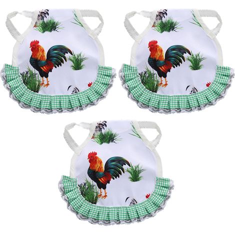 3 pièces pour poules, tablier protecteur, veste anti-picorage, housse pour ailes, protection dorsale et plumage, élevage amateur et petite basse-cour