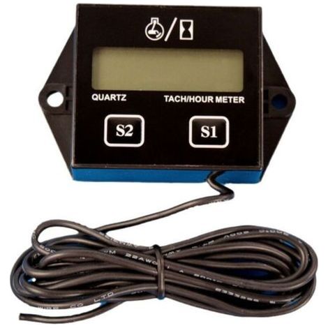 Digital Tachometer, Maintenance Reminder, Replaceable Battery, Auto Shut Off, Use for ZTR Lawn Mower Tractor Generator Marine ATV Snowmobile and Equipment (1/4)