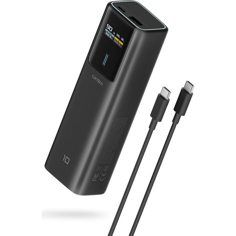 Batería externa de 10000 mAh USB-C USB-A 150 W - negra (1/5)