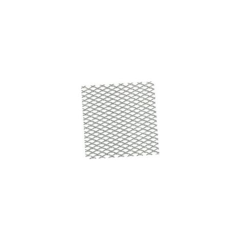 Métal déployé aluminium 1000 x 1000 mm – Décor argent – Épaisseur 19/6e pour applications décoratives – Fosun (1/2)