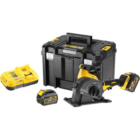 DeWalt DCG200T2 54v XR Flexvolt Brushless Wall Chaser with 2 x 6Ah Batteries, Charger and Carry Case (1/3)