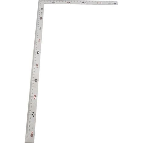 Équerre en acier inoxydable 500x250mm - Outil de mesure à angle droit 90° (1/5)