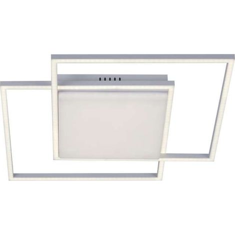 Plafón led modelo Tonga acabado blanco, 6cm(alto) 48cm(ancho) 48cm(fondo) . (1/4)