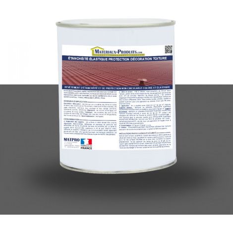 Etanchéité Elastique Protection Décoration Toiture - 1 Kg Gris ardoise - MATPRO (1/5)