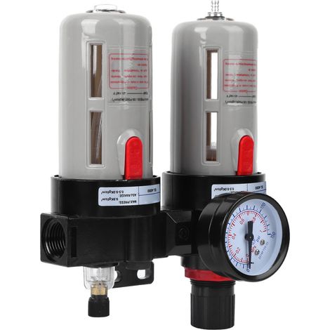 Öl-Wasser-Abscheider Druckluftfilter Quellbehandlung mit Manometer BFC4000 (1/5)