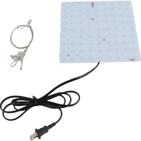 Lampe de croissance LED rouge et bleue à spectre complet (81 LED) - Panneau lumineux LED pour plantes succulentes, culture hydroponique en serre, croissance végétative de plantes d'intérieur et de fle (1/5)
