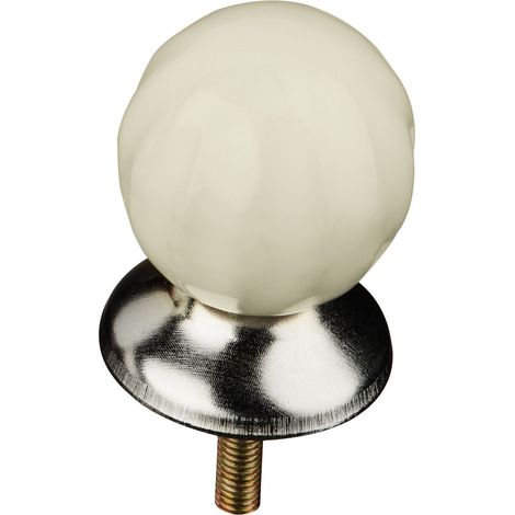 Premier Housewares Retro Style Ivory Ceramic Drawer Knobs