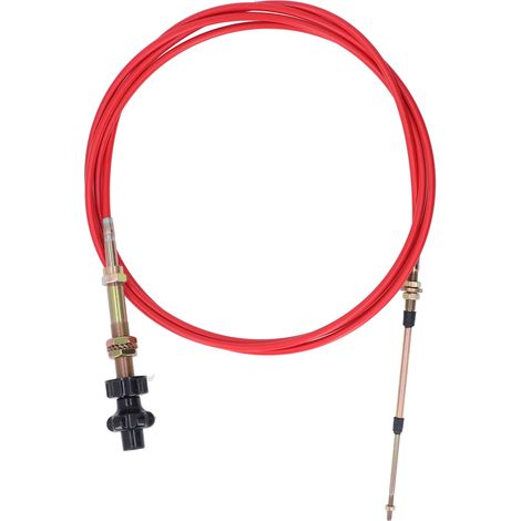 Câble d'accélérateur 4,5m, tube PU, raccord en acier inoxydable, ligne de commande de régulateur pour excavatrice, camion malaxeur et transport (1/5)