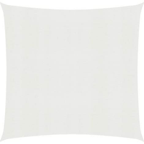 Voile d'ombrage 160 g-m² Blanc 7x7 m PEHD