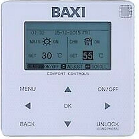 BAXI Pannello di comando remoto auriga bianco codice prod: A7750381