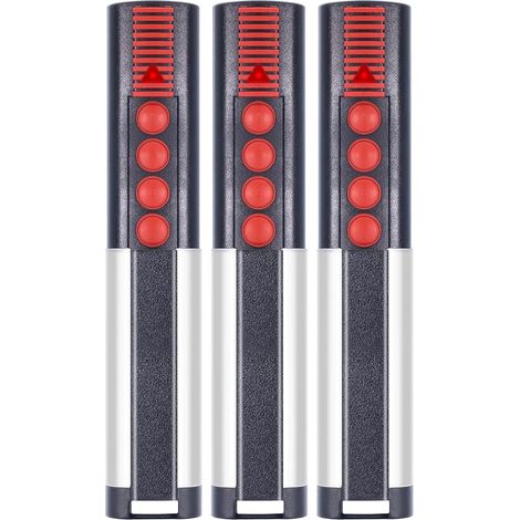 Lot de 3 télécommandes sans fil pour porte de garage 434,42 MHz Compatible avec 4014 TX03-434-2, 4022 TX03-434-2, 4013 TX02-434-4-XP Télécommande, 4 canaux (1/5)