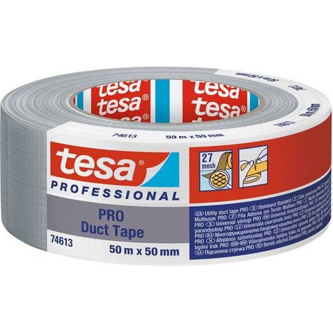 6 x NASTRO AMERICANO TESA PRO 50MMX50M ARGENTO