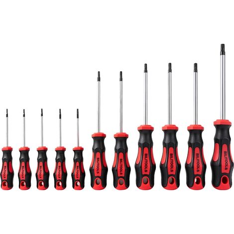 Jeu de tournevis Torx de sécurité T6-T40, 11 pièces, aimantés (1/5)