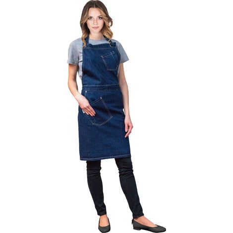 Jeans Latzschürze für Damen 90x88 cm