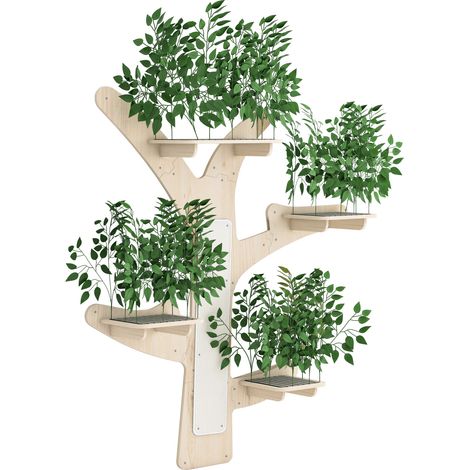 Árbol rascador de pared para gatos con plataformas y zona de rascado 155x210 cm HOMVRA (1/5)
