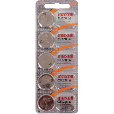 Maxell CR2016 Lithium Knopfzelle 3V 5er Blister
